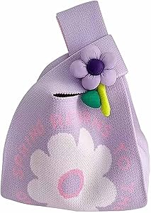 شنطة يد للنساء من تزويق، شنطة هدايا منسوجة رائعة بتصميم زهور، شنطة حمل محمولة قابلة للطي، مثالية للاستخدام في الهواء الط