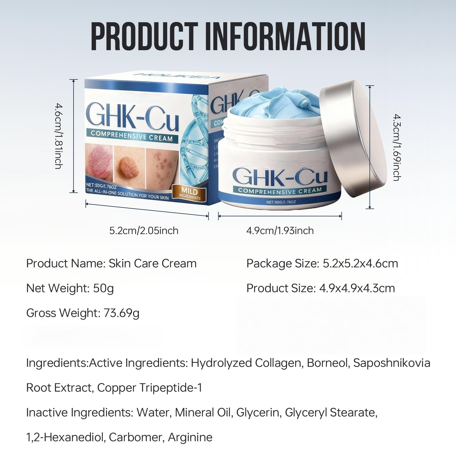 ghk-cu cream reddit GHK-Cu Copper Peptide Cream - Anti-Aging Face Moisturizer with Hydrolyzed Collagen & Herbal Extracts