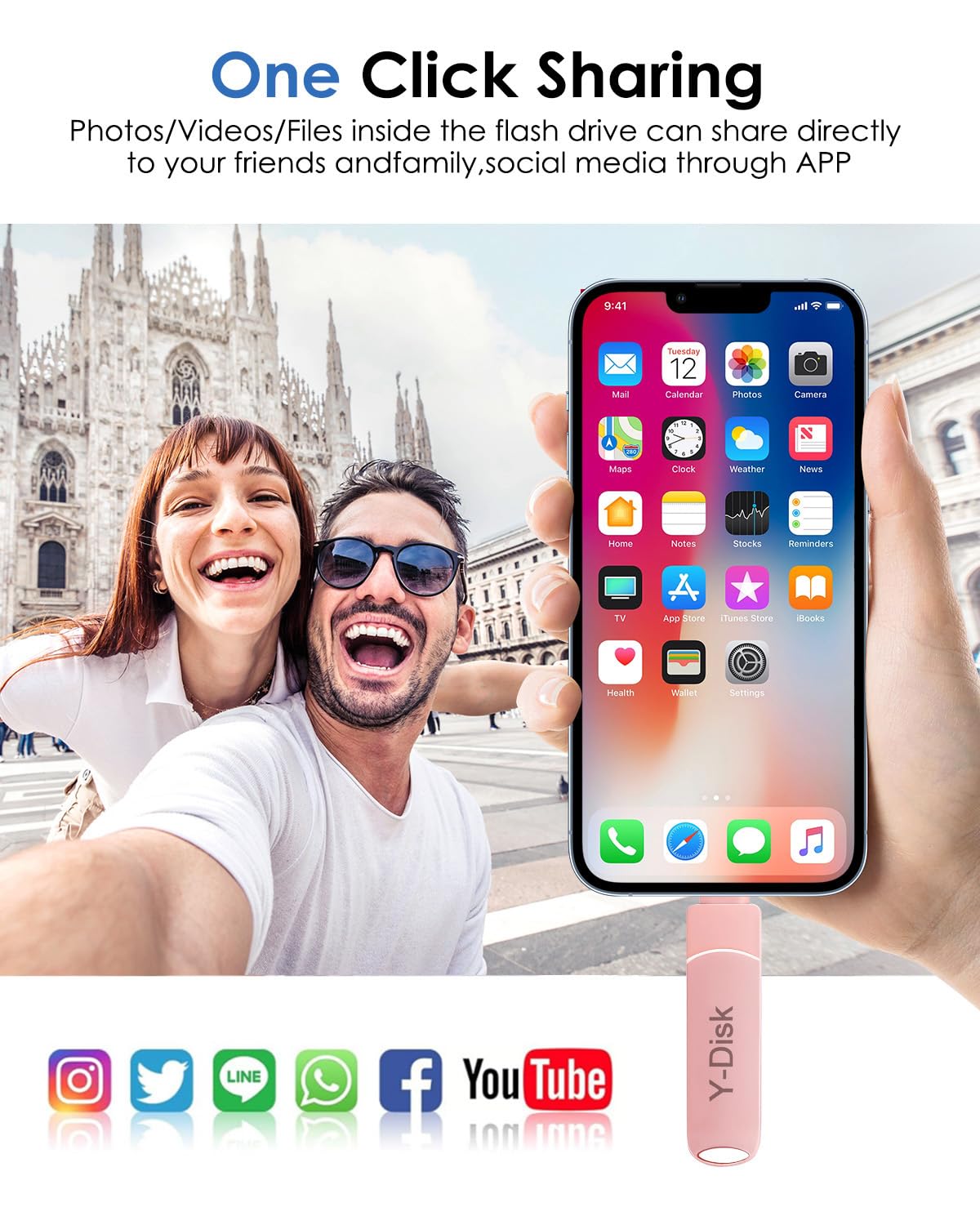 512GB Chiavetta USB per iPhone Memoria Esterna iPhone Pendrive