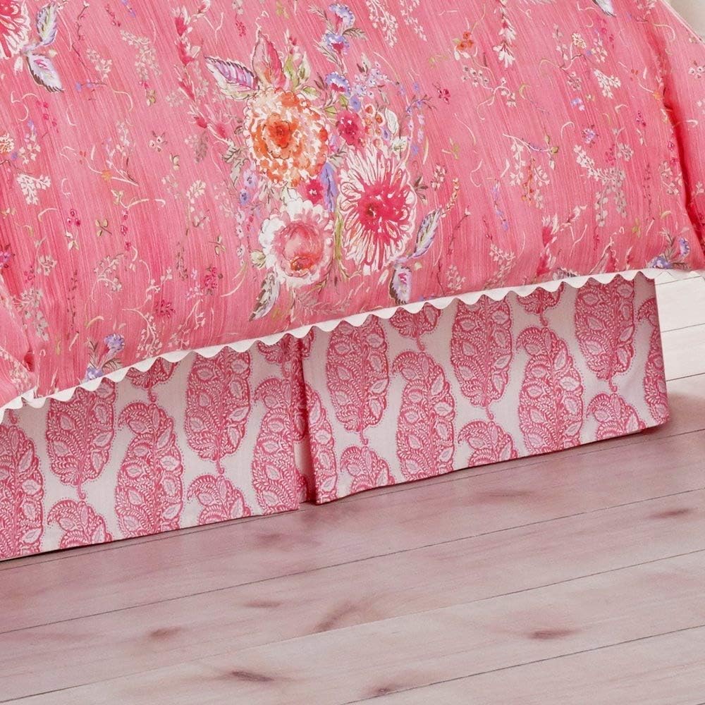 Dena Home Amara King Coral Bed Skirt