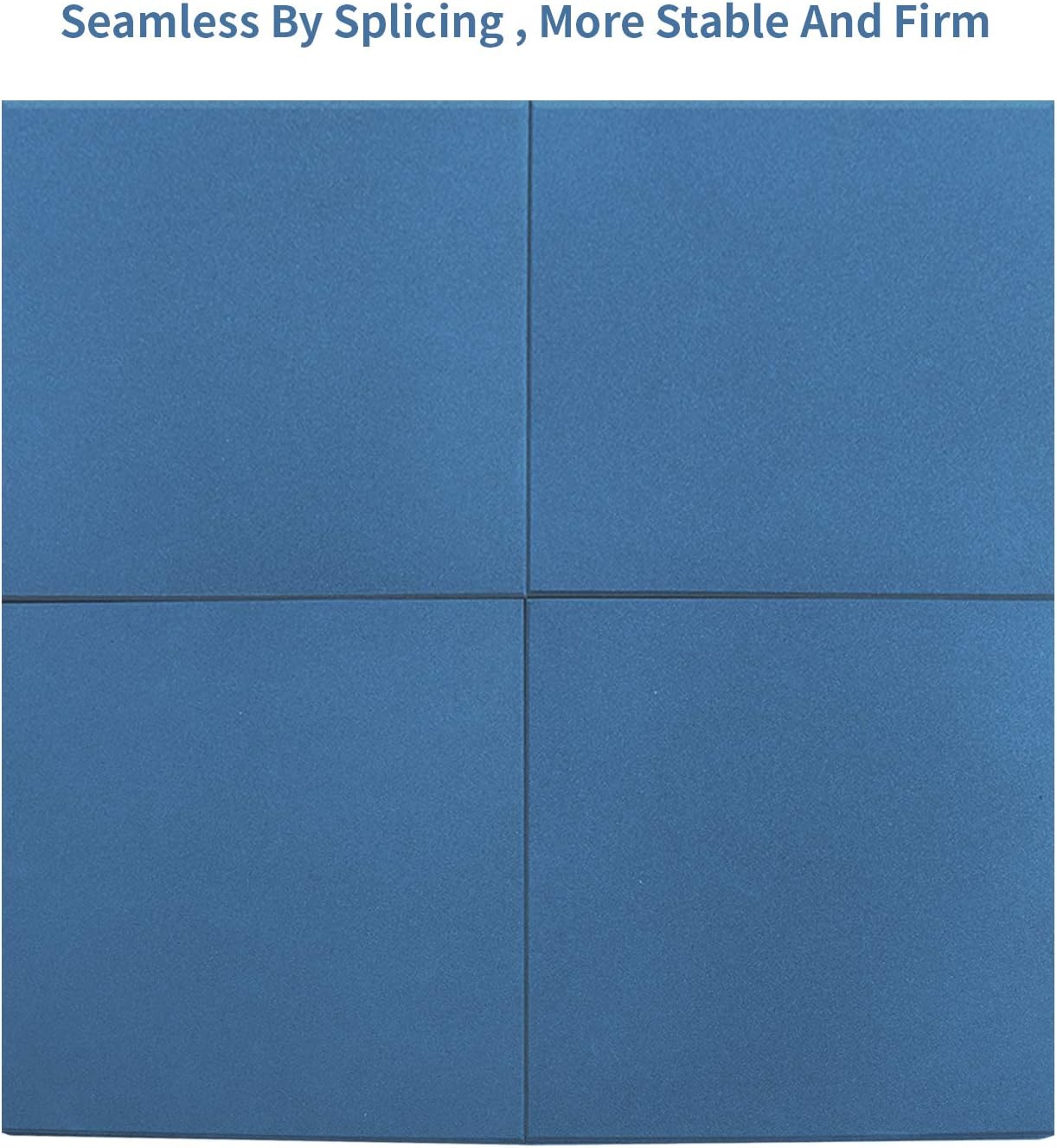 MYOYAY 1.2" Thick Interlocking Tiles 4 Pack 20" x 20” Rubber Flooring Mats Non-Slip Heavy-Duty Mats for Playground, Indoor and Outdoor Gym Floor, Sport Floor, Backyard Play Area - - 