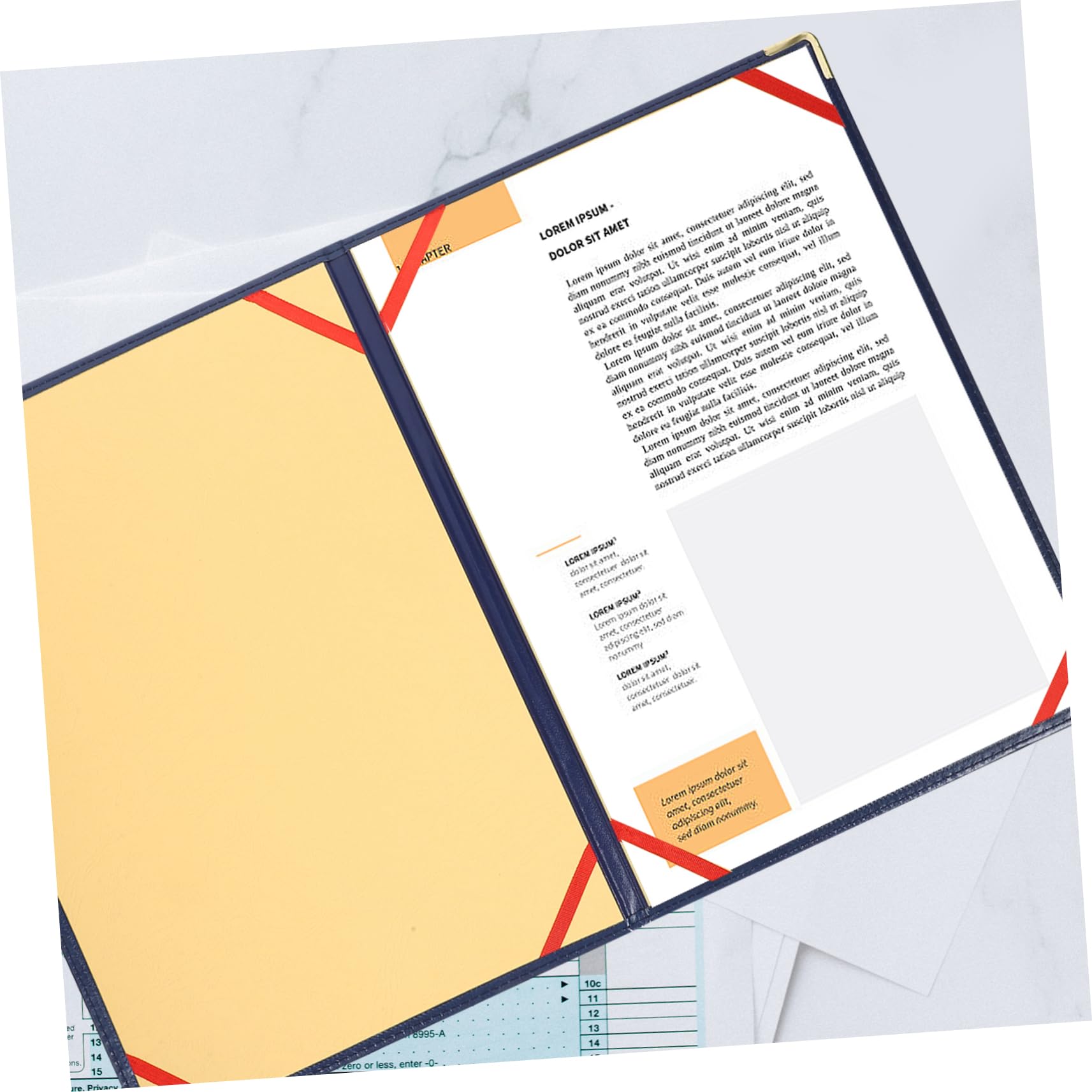 ERINGOGO Organizer Folder Binder Portfolio for Documents Office Accessory Excellent