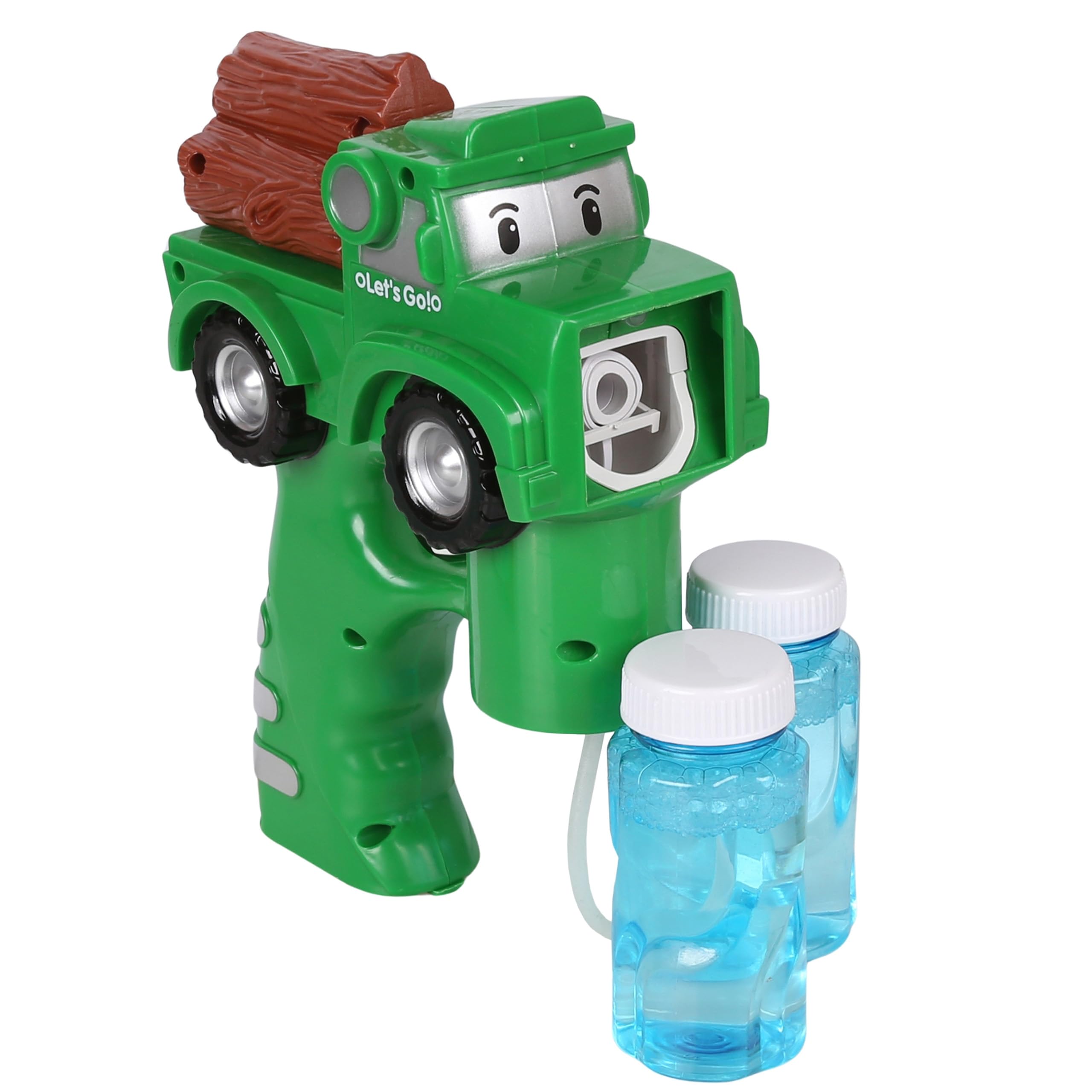 Bubble Gun Truck with LED and Sound, Includes 2 Bottles of Liquid - Image 4