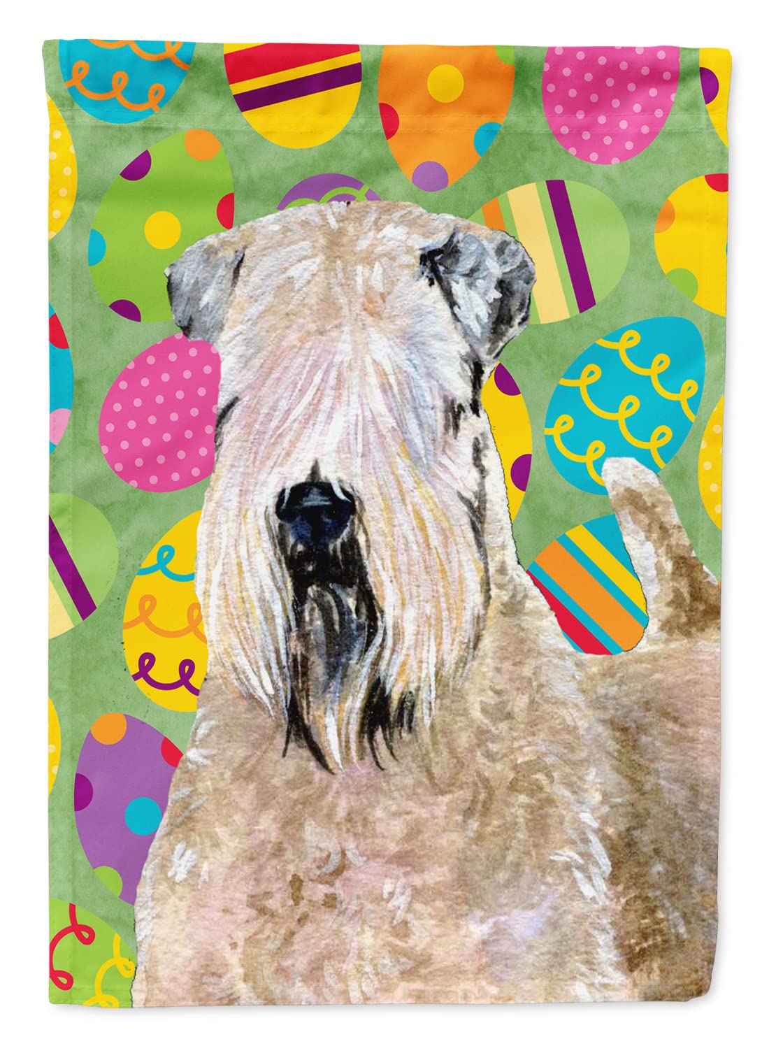 Drapeau Wheaten Terrier Soft Coated grand pavillon de jardin en canevas multicolore SS4838CHF