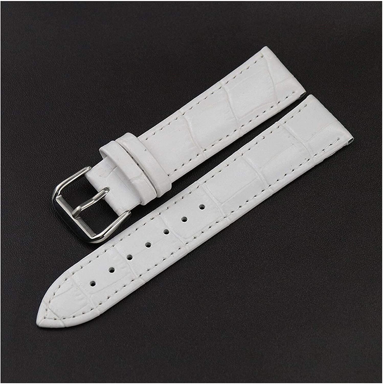 Bracelet de montre en cuir véritable élégant pour hommes et femmes - 6