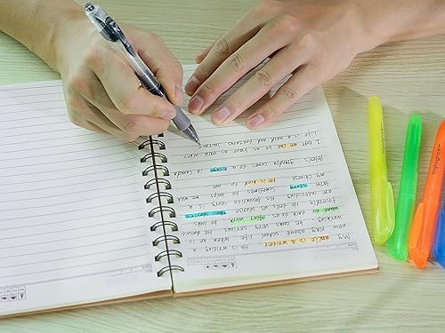 Miniatura 5 de Paquete de 3 cuadernos en espiral de 5.83 x 8.27 pulgadas, diario A5 en espiral, 100 hojas (200 páginas), con tapa dura de papel de estraza con