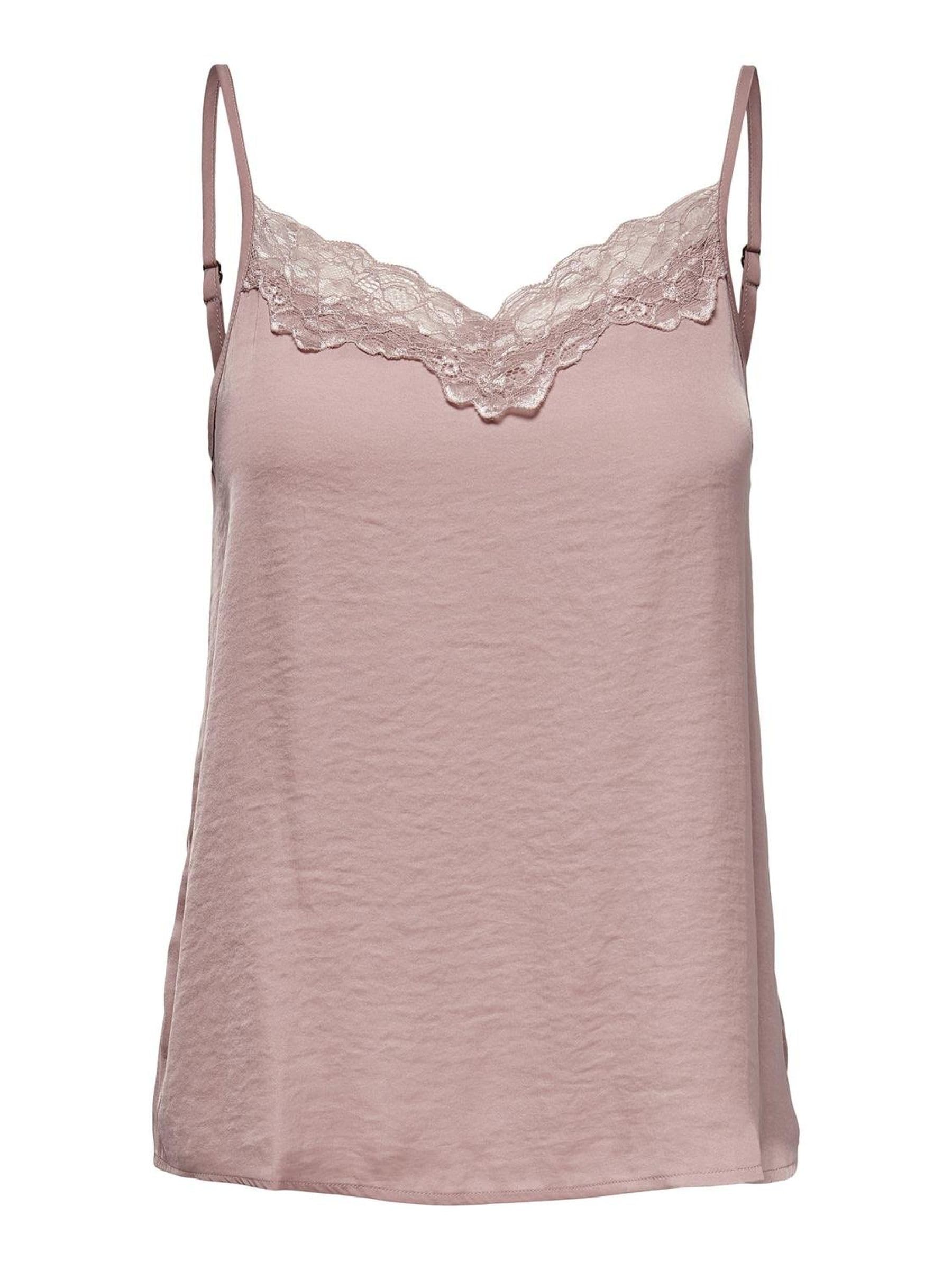 JDYAPPA Jacqueline de Yong Female Top, Woodrose/Detail:DTM Lace, 14
