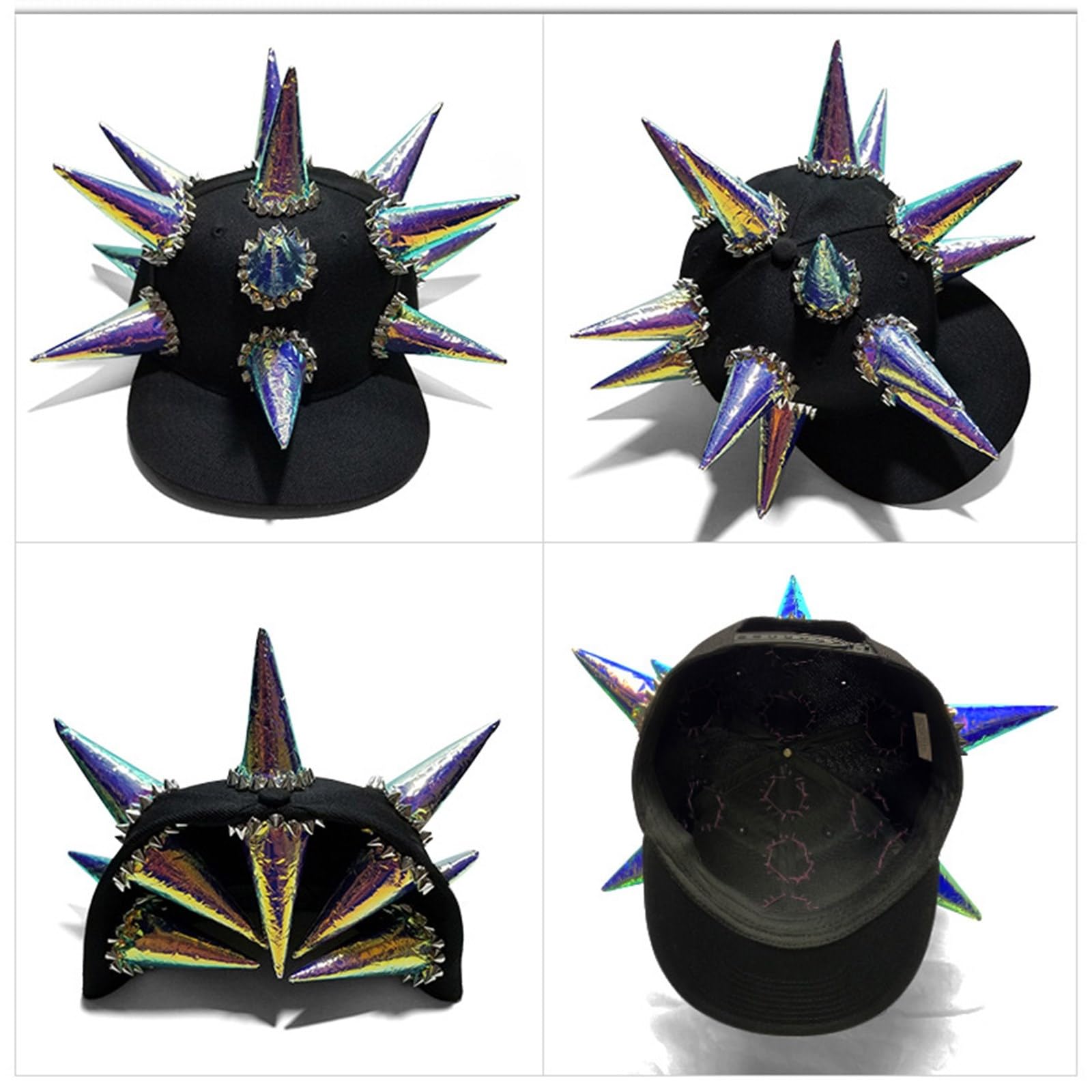 Berretto da baseball, regolabile, cappello da baseball per donne e uomini, a tesa lunga, cappello da street dance hiphop, cappello da sole popolare per attività all'aperto, Dopijiao, Taglia