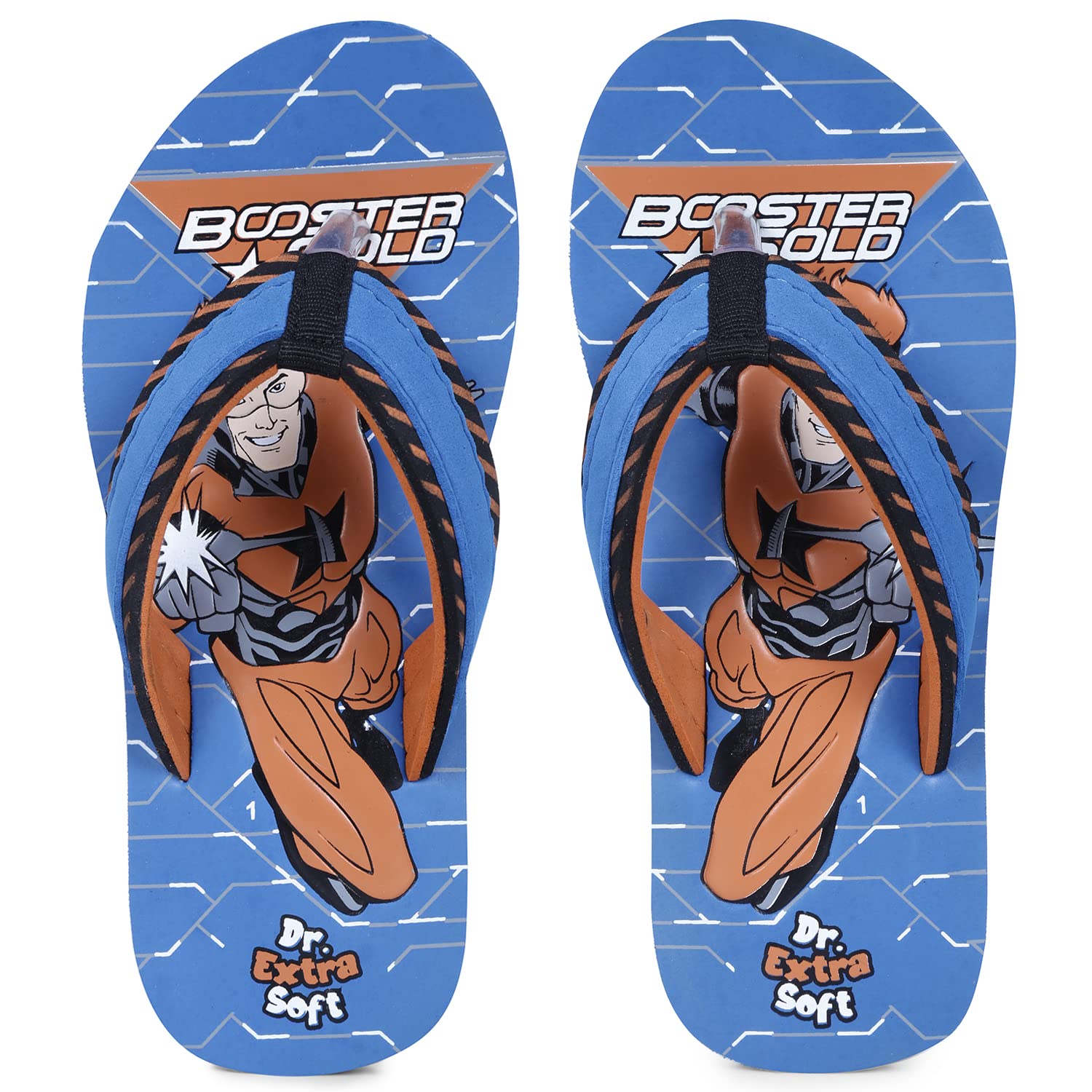 DOCTOR EXTRA SOFT Unisex-Child Kids Flip-Flop Soft Comfortable Indoor & Outdoor Slippers Stylish Non-Slip Slide Home Casual Cool Cartoon Cute House Chappals For Boys & Girls Booster-Royal Blue-SM-8 UK (B0BWW5N155) Amazon Price History, Amazon Price Tracker