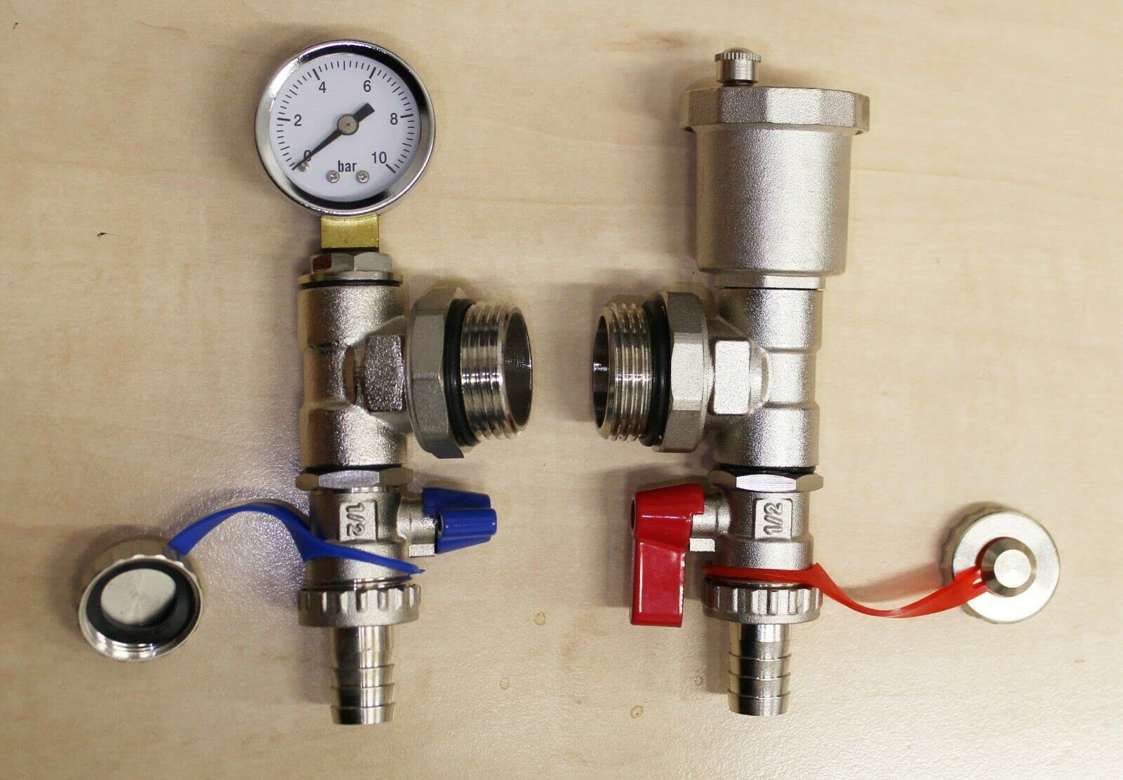Own Men's Water Underfloor Heating Manifold Fill/Drain Valves With Auto Air Vent ( Connection)