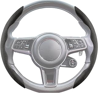 Tampa do volante do carro | Cobertura do volante do carro peludo - volante automático 15 polegadas para melhorar a tração para homens e