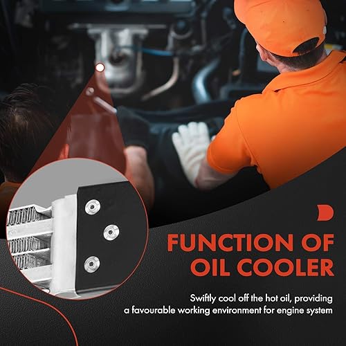 Miniatura 7 de A-Premium Enfriador de aceite de dirección asistida compatible con Chevrolet Trailblazer 2002-2009, Trailblazer EXT 2002-2006, SSR & GMC Envoy,