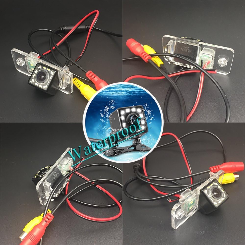 ❤ Crazy Deals LEDs Car Rear View Camera for Audi A3 A4 S4 RS4 A6 C6 S6 RS6 A8 S8 Q7/Q7 DTI & HD CCD Night Vision Waterproof and Shockproof Reversing Backup Camera (12 LED)