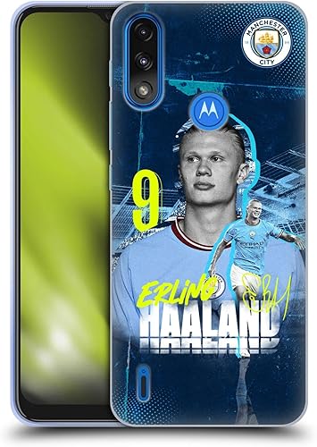 Head Case Designs Officially Licensed Manchester City Man City FC Erling Haaland 202223 First Team Soft Gel Case Compatible with Moto E7 PowerMoto