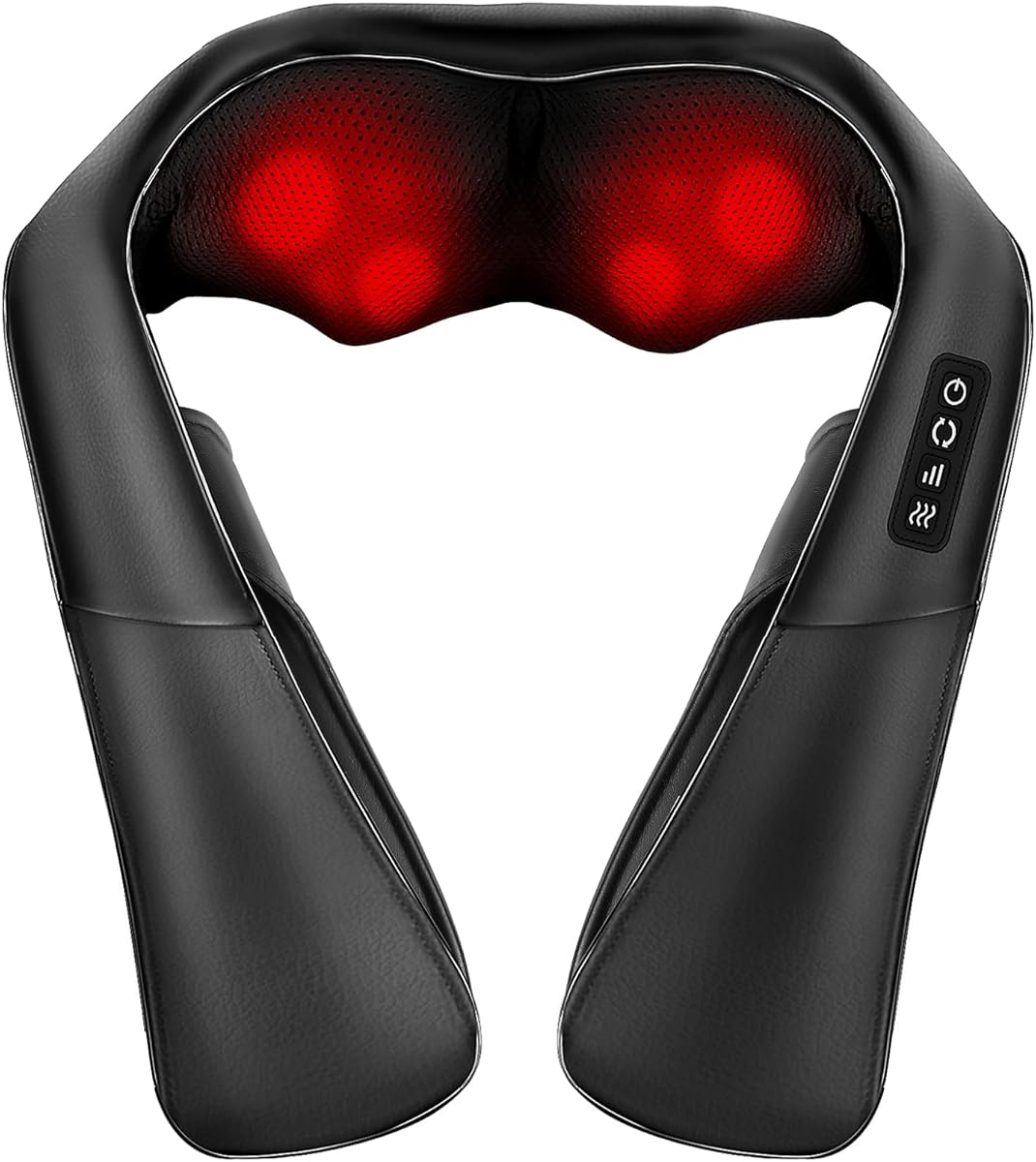 ELEHOT-Store Masajeador de Cuello y Hombros con Calor, 4D Shiatsu Masajeador Cervical y Espalda, Intensidad Ajustable, para Relajación en Casa, Oficina - Regalos Mujeres y Hombres