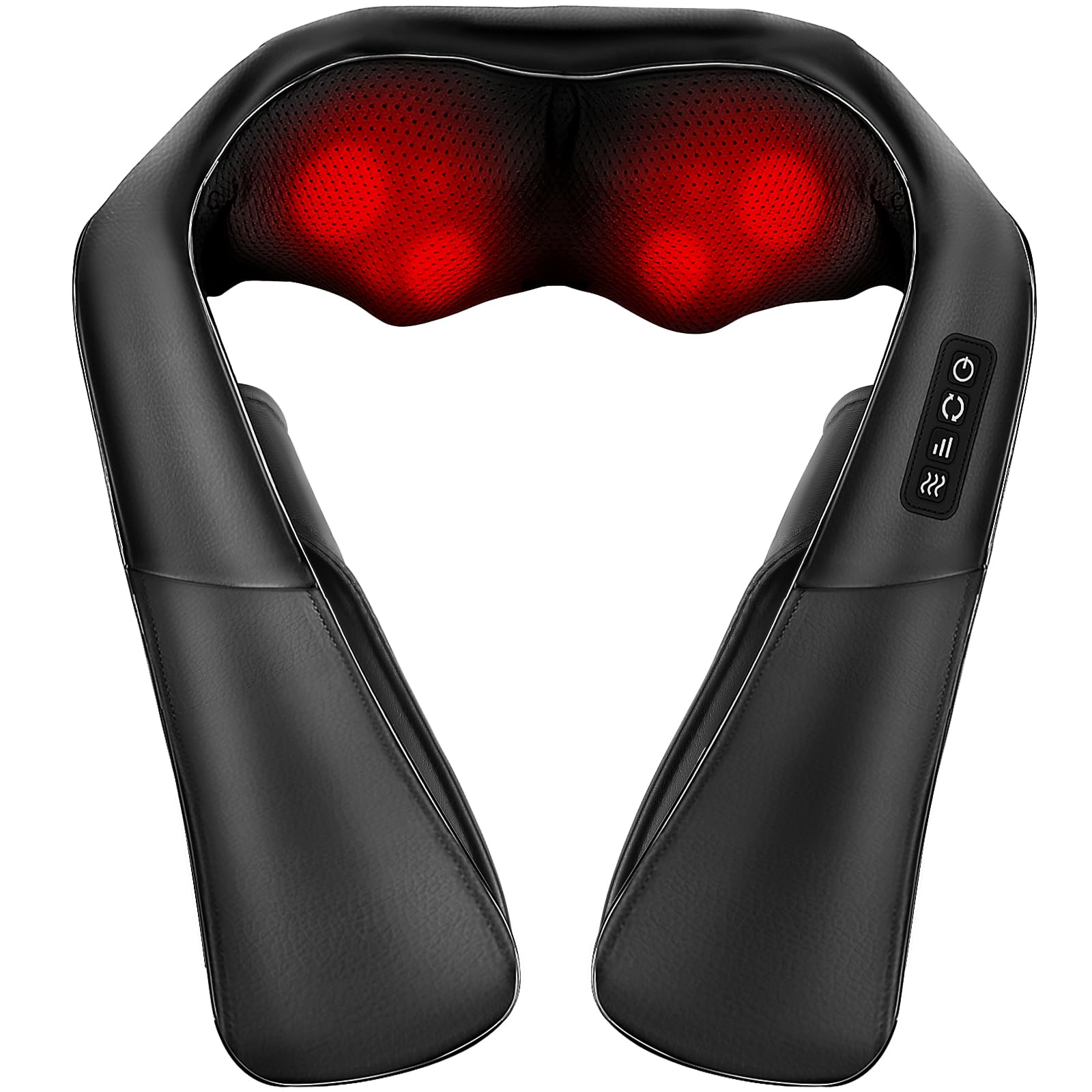 ELEHOT-Store Neck and Shoulder Massager with Heat, 4D Shiatsu Cervical and Back Massager, Adjustable Intensity, for Relaxation at Home, Office - Gifts for Women and Men