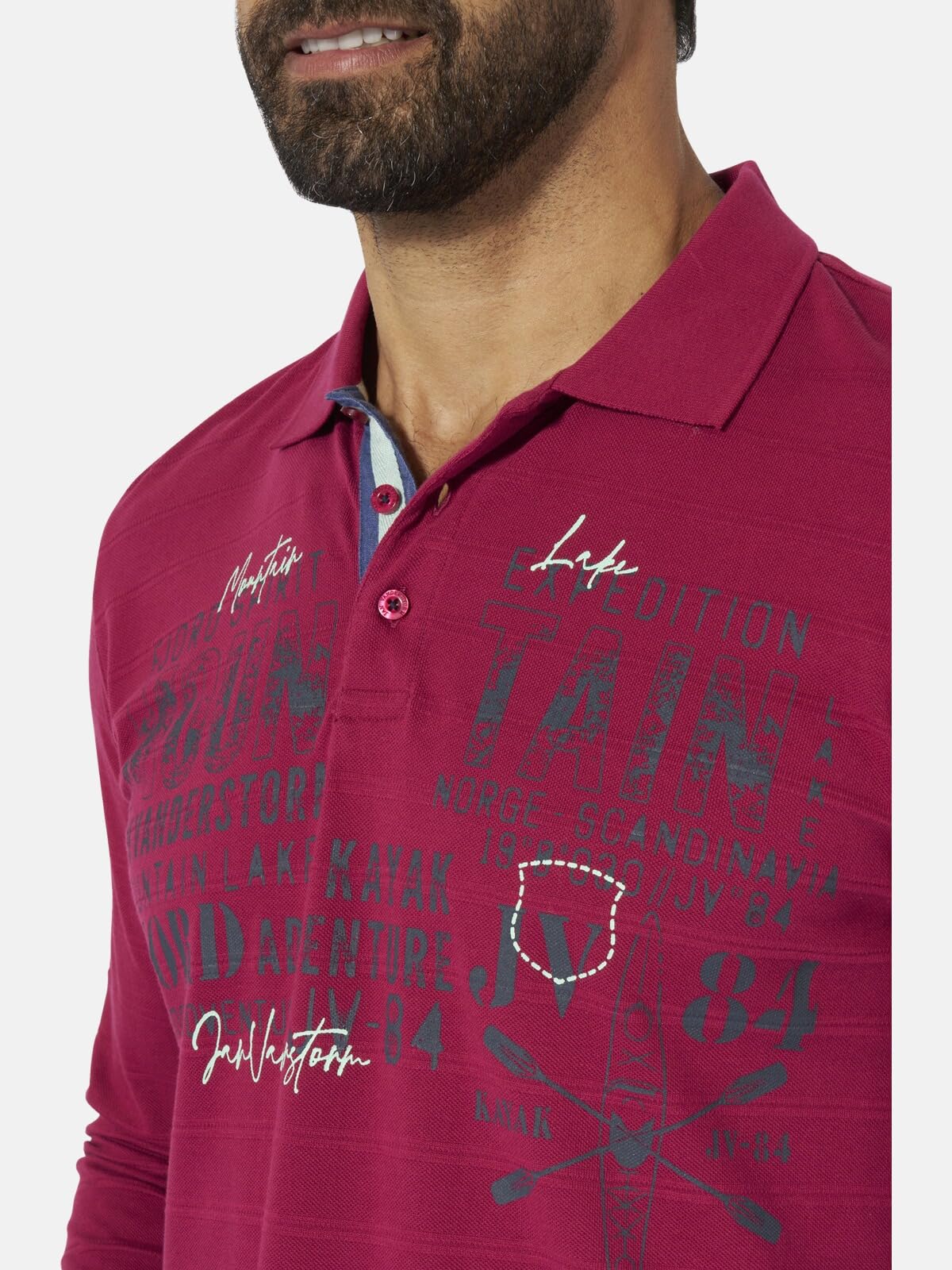 Jan Vanderstorm Hombre Polo De Manga Larga Makse