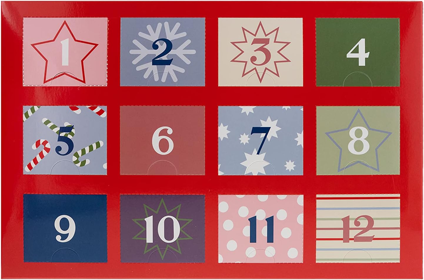 Gertex Ladies Premium Christmas Holiday Themed Sock Advent Calendar | 12 Days of Crew Socks | Sock Size 9-11 | Fits Women Shoe Size 5-10