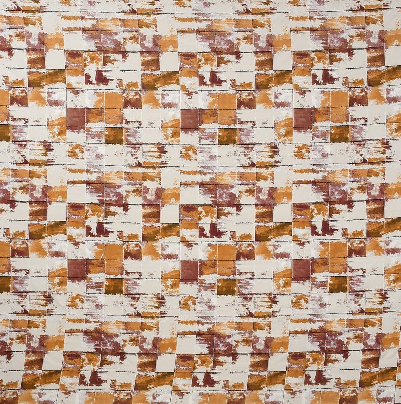 Image of NEW LEAF Cotton Fitted King Size Bedsheets with 2 Pillow Covers | Elastic Fitted | Wrinklefree | Ultrasoft |Winter Bedsheet 220 tc tc Floral | 710x72+10 Inches, Brown White