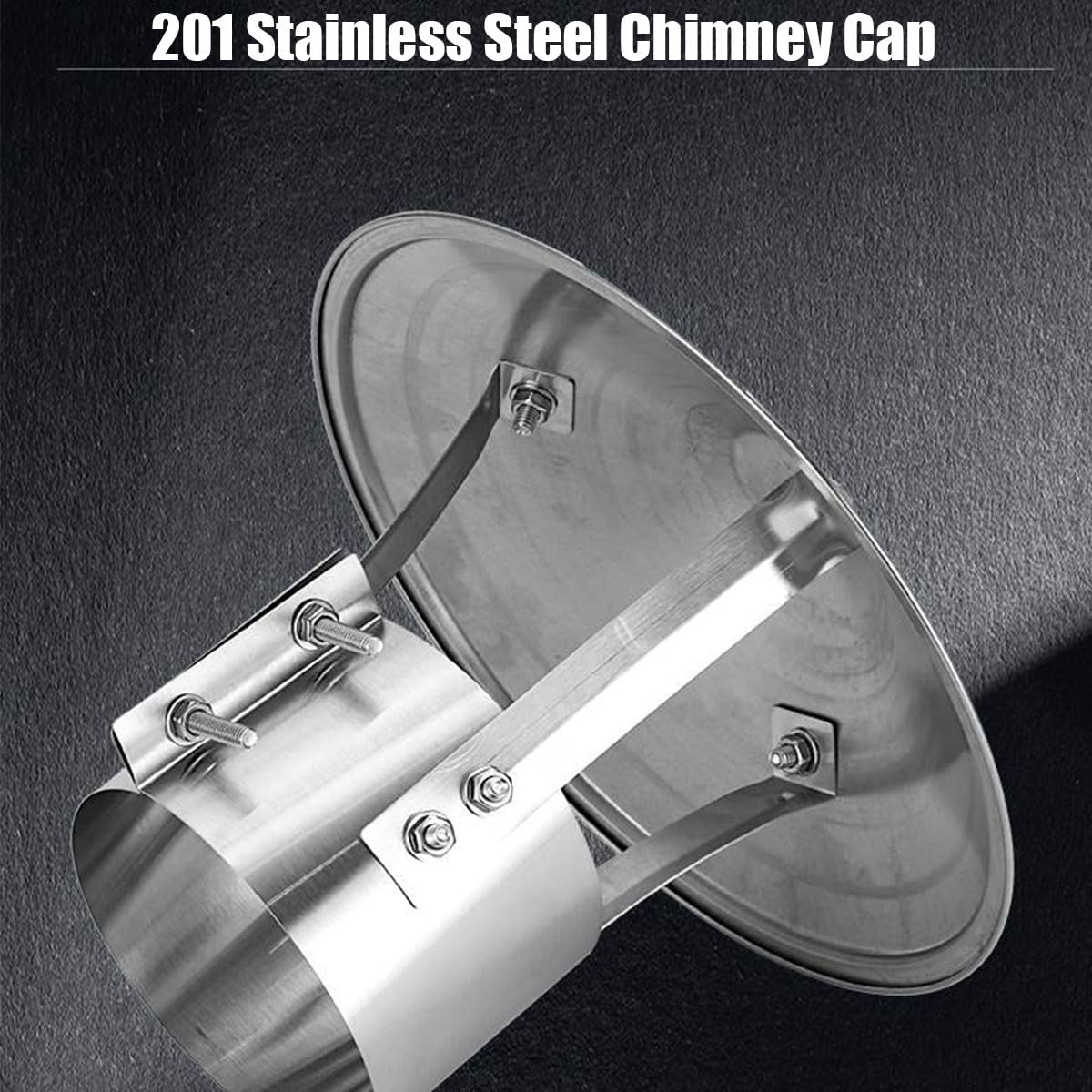 Sombrerete chimenea acero inoxidable 304,(Flat head,150mm/6.0in)