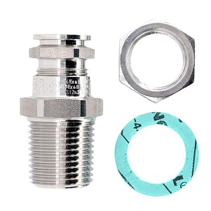 Crouse-Hinds ADE1N0502SSNK1 ADE-1F Explosion-Proof Stainless Steel Cable Bushing Gland, 7.0-12.0, 1/2-Inch NPT