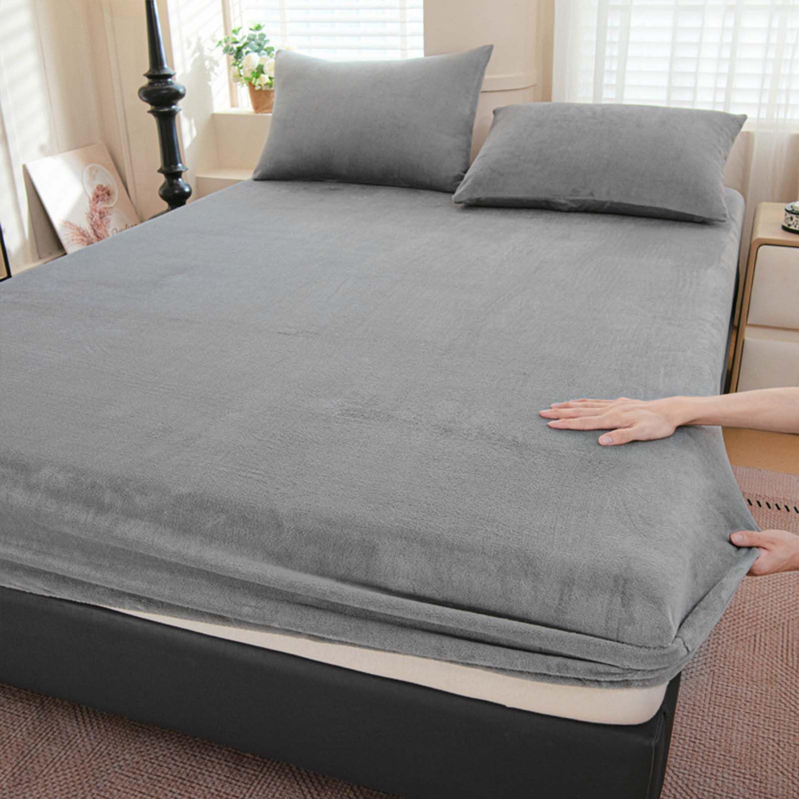 Drap-housse double profond en tissu super doux premium