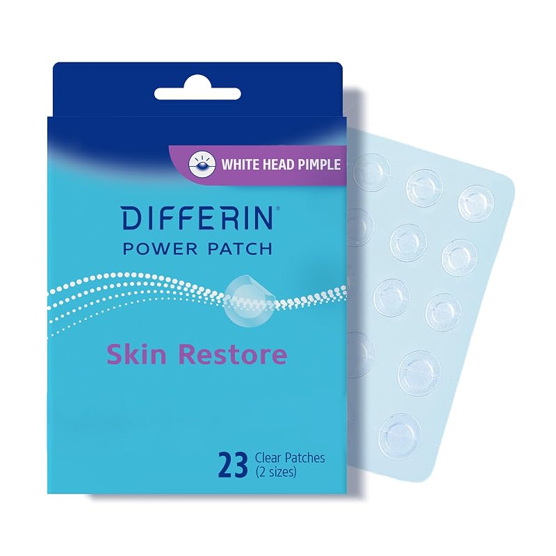 Differin Power Pimple Patches, adesivos hidrocoloides para uso localizado, 23 unidades