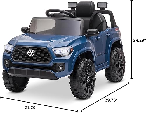 Miniatura 7 de Kidzone 12V Ride-On Truck, Battery Powered Licensed Toyota Tacoma Electric Car for Kids, Electric Vehicle Toy with Remote Control, 2 Speeds,