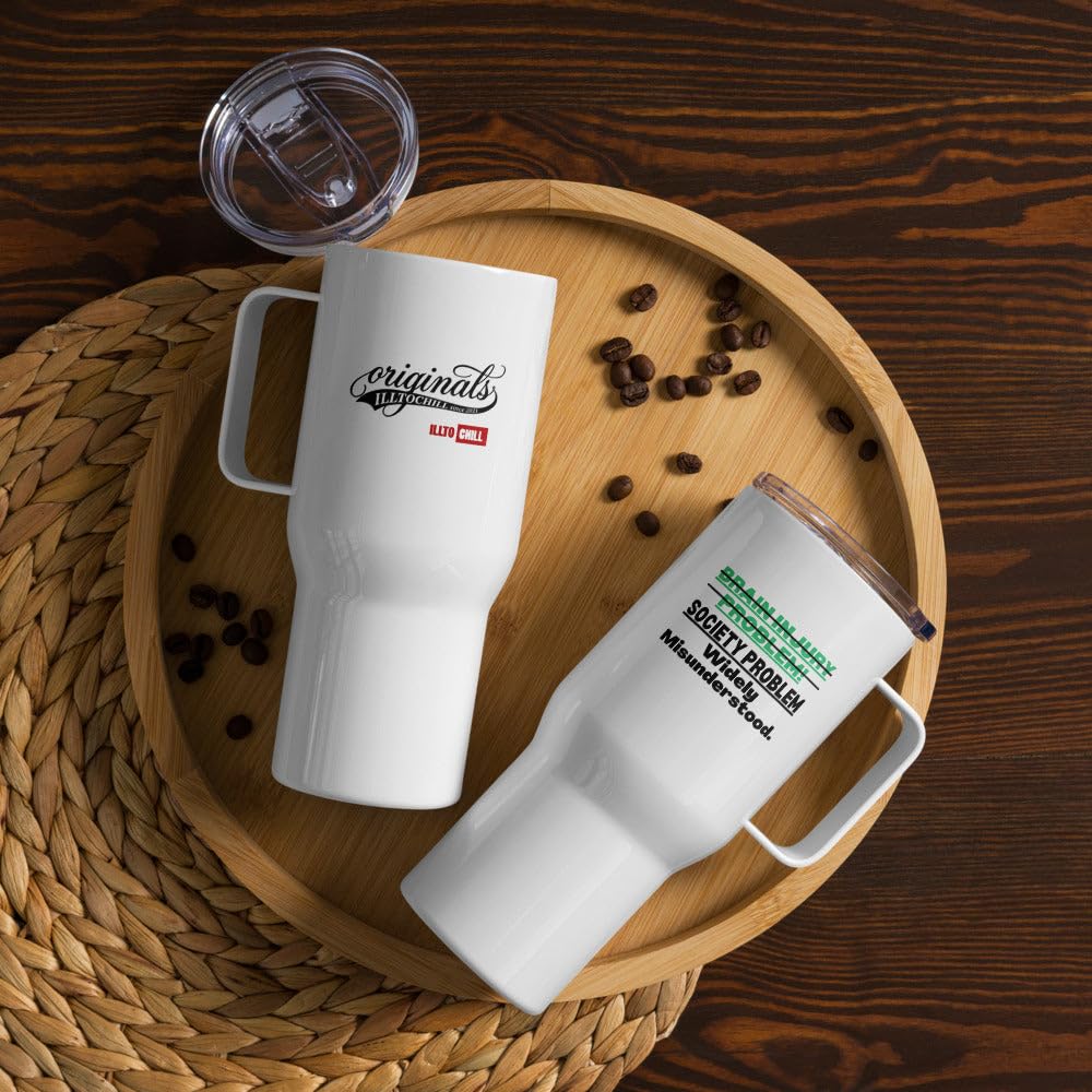 Lesion cerebral taza de viaje TBI orgullo concienciacion regalo idea