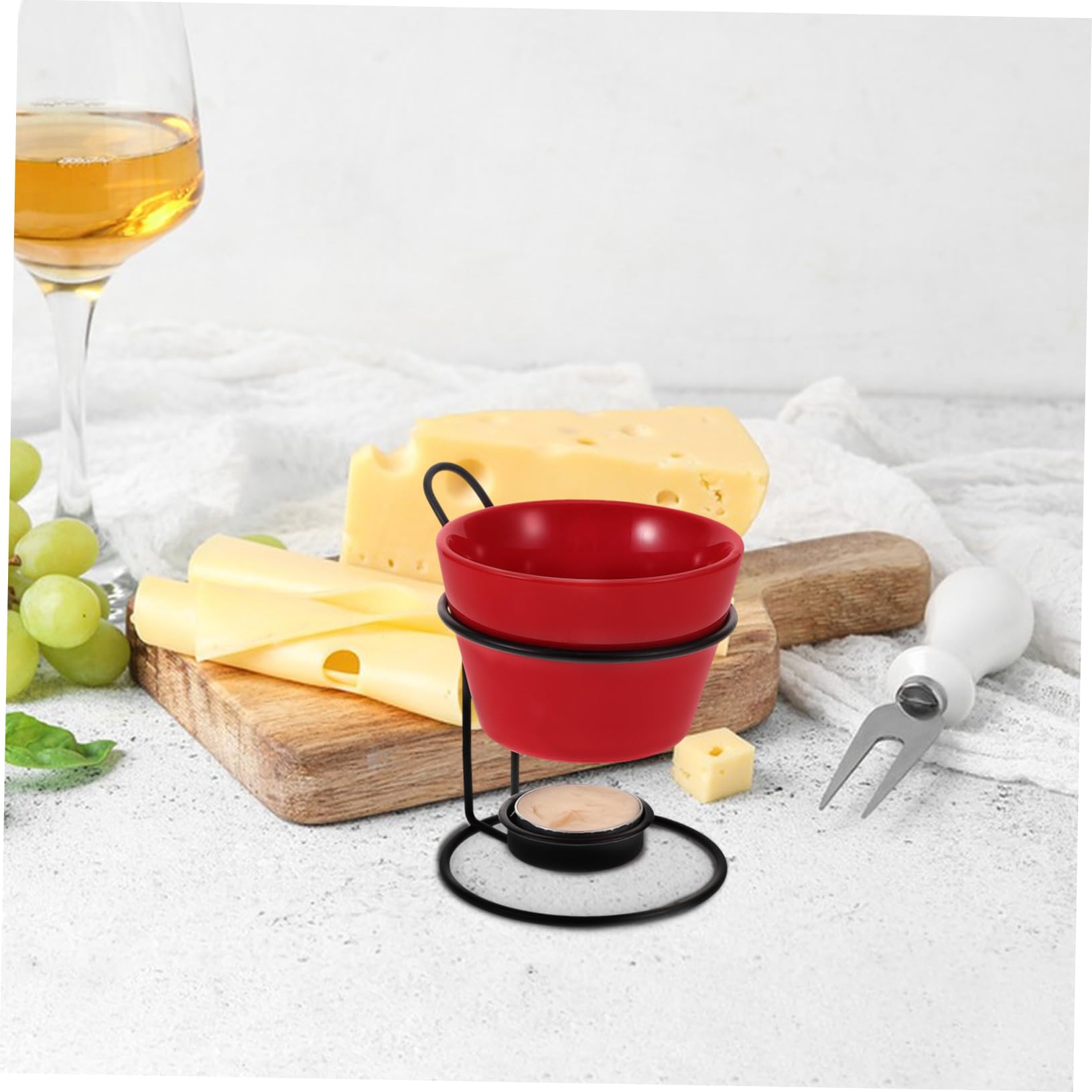 OUNONA 2sets Scaldaburro in Ceramica Pentola Per Sciogliere Burro Accessori Per Sciogliere Cioccolato Per Fonduta Bruciatore Per Lumini Pentola Per Fonduta Di Burro