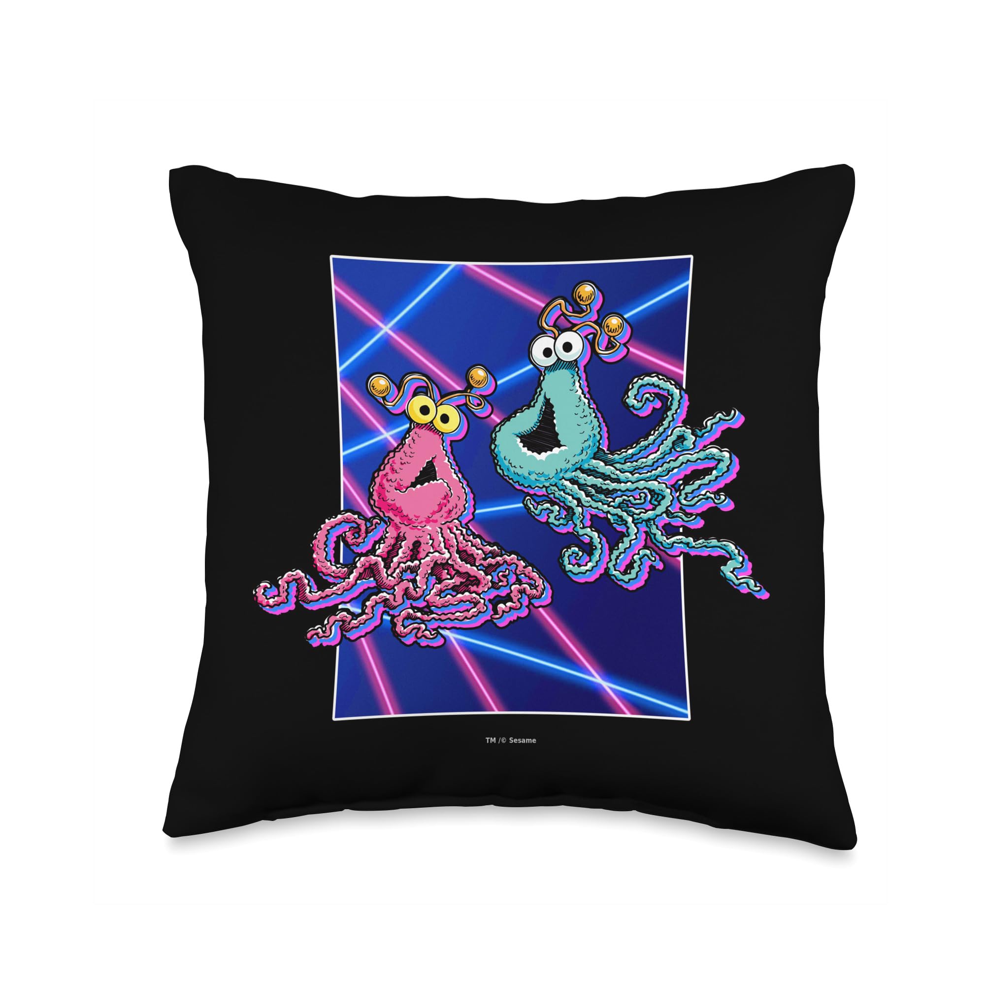 Coussin Sesame Street Yip Lasers oreiller décoratif multicolore salon