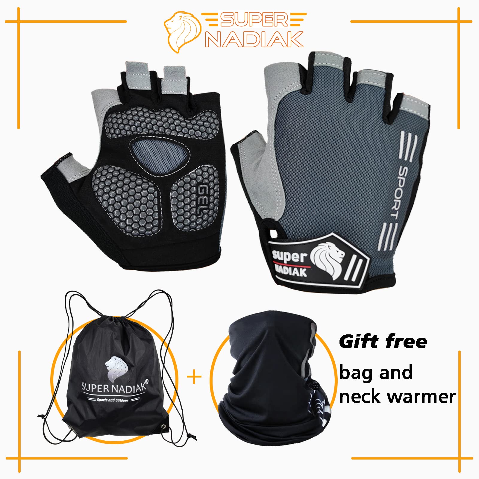 Gants de vélo-Gants Cycliste Half Finger-Accessoires de vélo-City Bike,Mountain Bike,BMX,Road Bike
