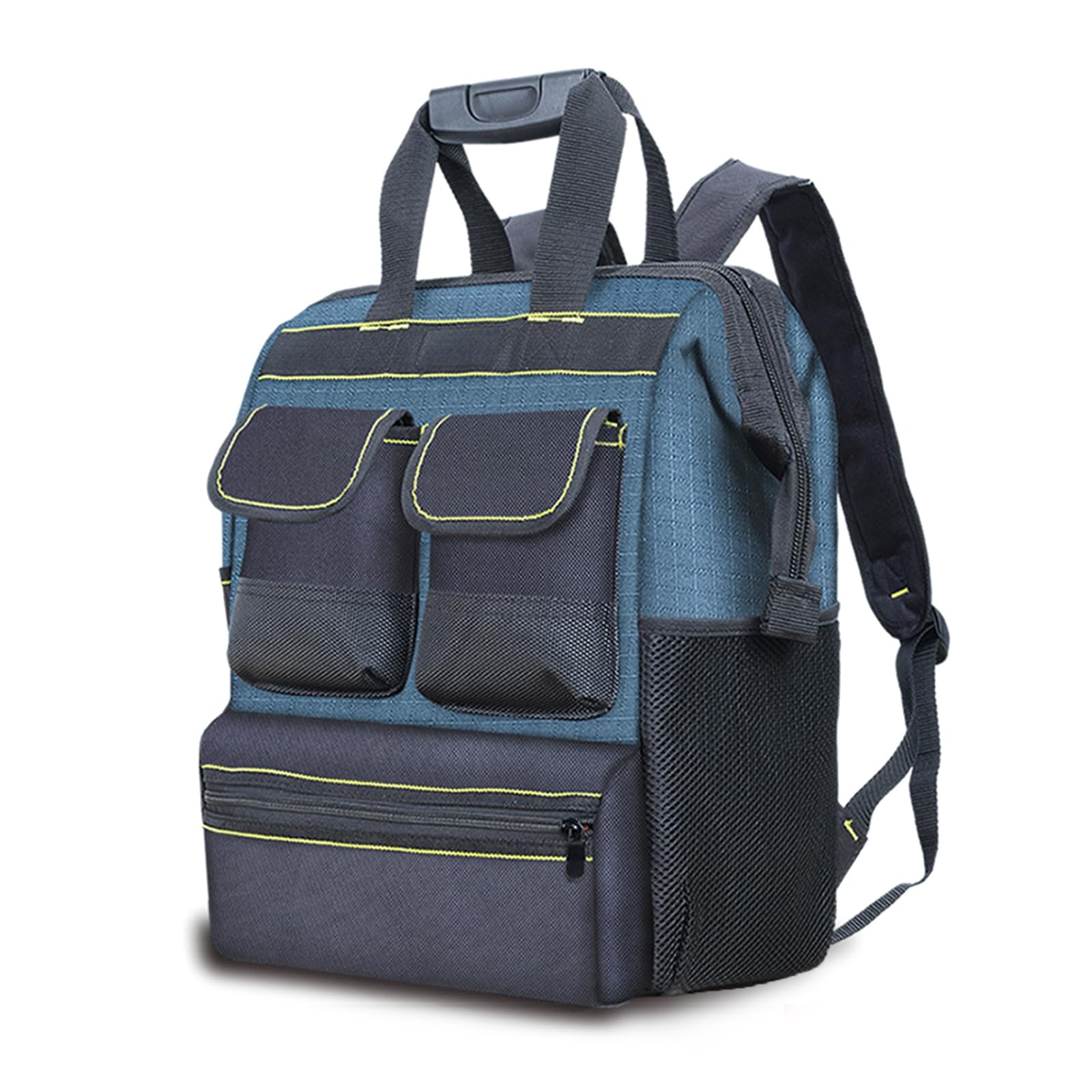 Tsophreniq Backpack Tool Bag Heavy Duty Storage Bags For Electrician Plumber Adjustable Strap Heavy Duty Storage