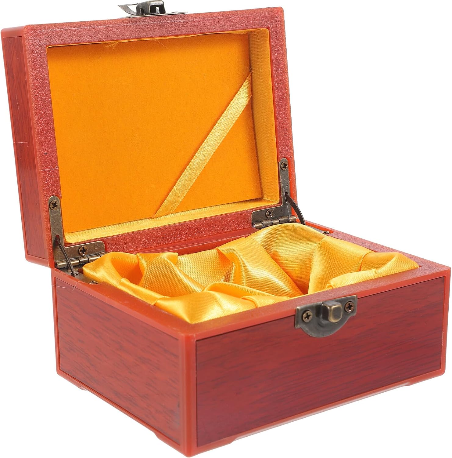 LIFKOME Wooden Handheld Jewelry Box Vintage Bracelet Storage Xmas