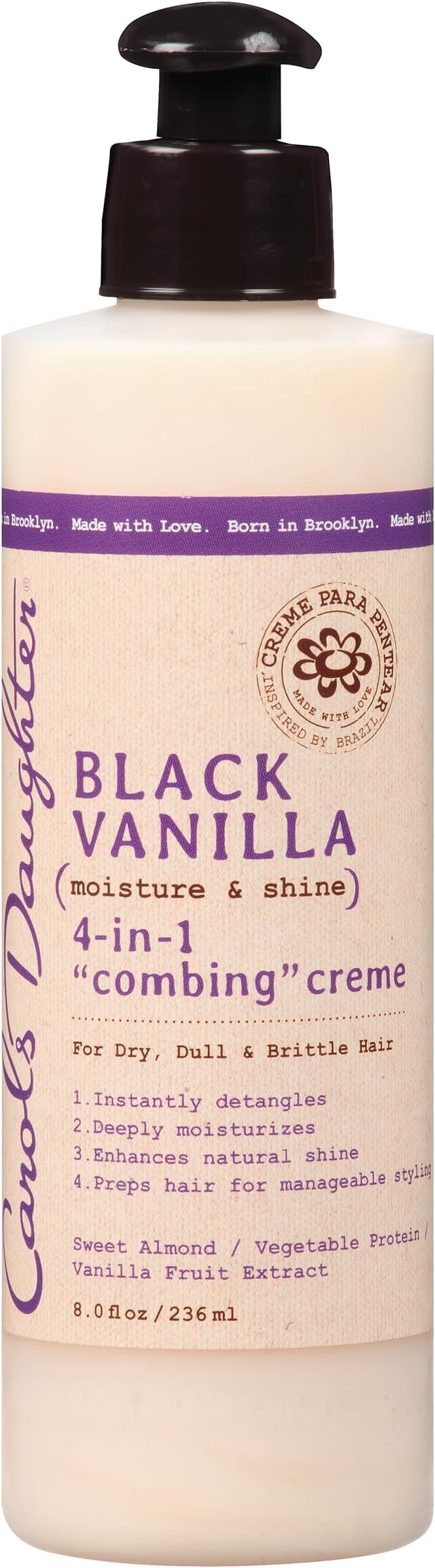 Carols Daughter Black Vanilla Moisture & Shine 4-In-1 Combing Creme, 8 Ounce by Carol's Daughter