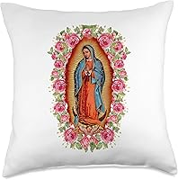 Vista 1 de Virgen María Linda Y Querida Co Nuestra Señora Virgen De Guadalupe Almohada Virgen María, 18.0 x 18.0 in, multicolor