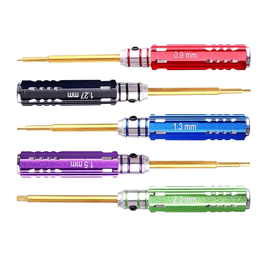 5pcs FriHobby Small RC Hex Screwdriver Set 0.9mm 1.27mm 1.3