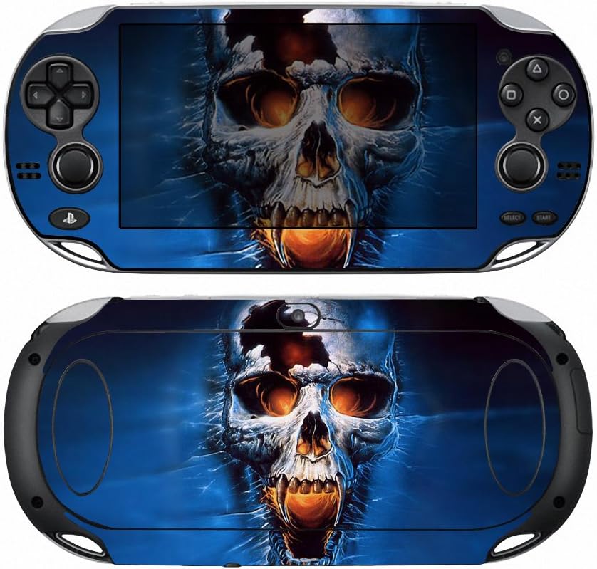 Blue Skull Vinyl Decal Skin Sticker for Sony PlayStation PS Vita PSV