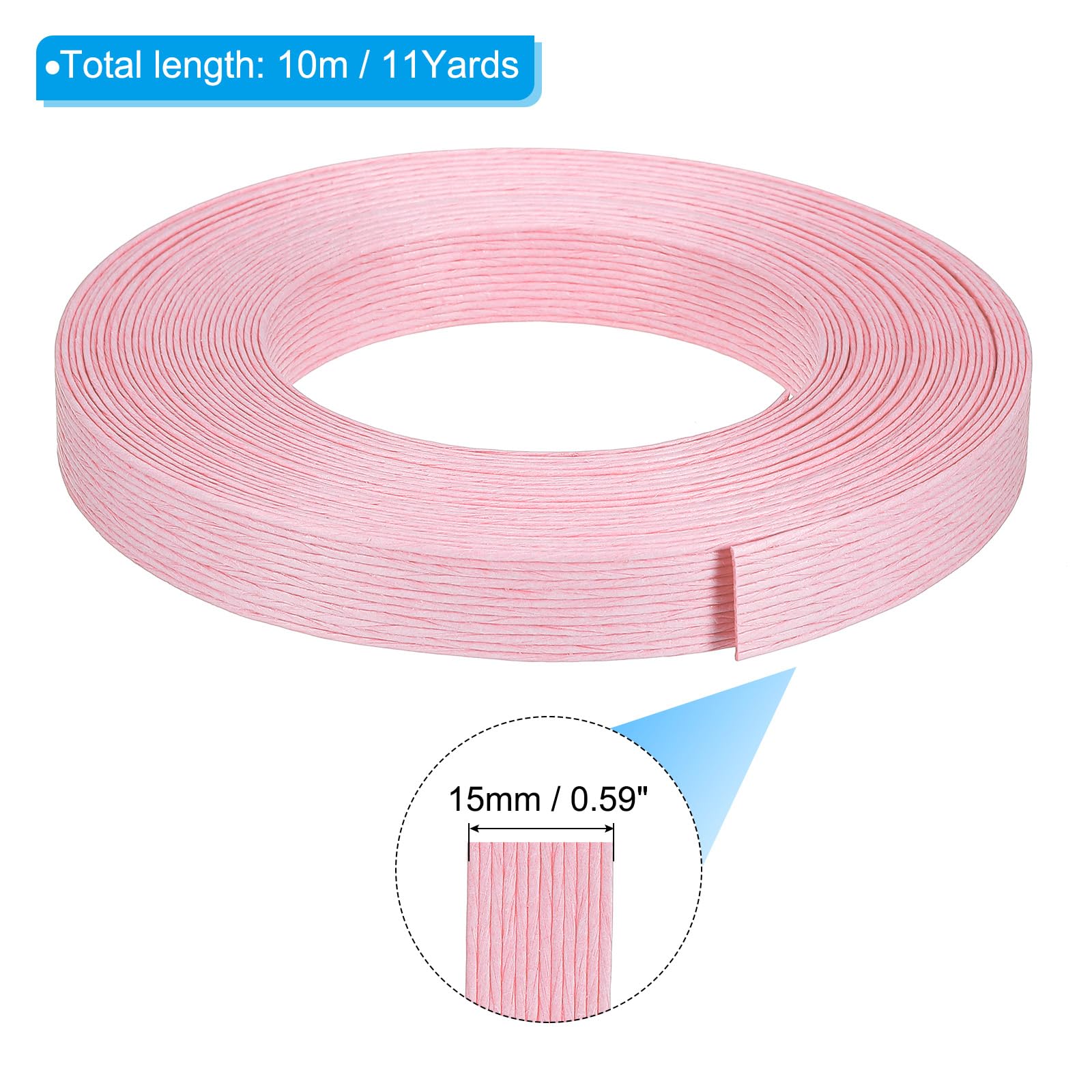 PATIKIL 11 Yards x 0.6" Paper Rattan Weaving Cane - Image 2