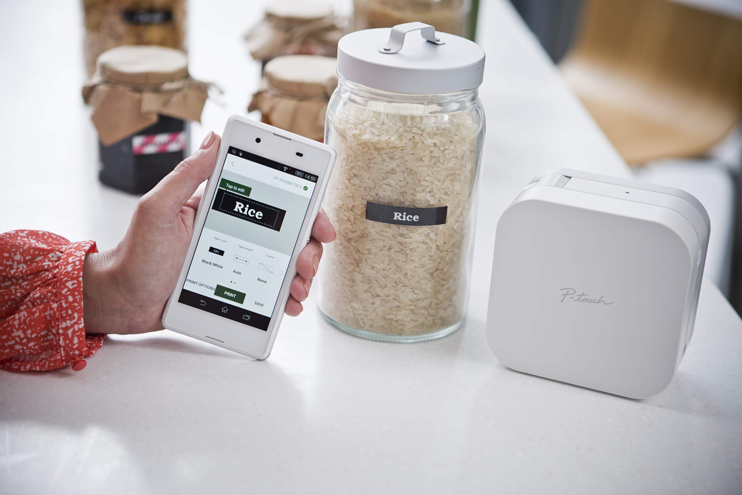 Brother PT-P300BTAD P-Touch Cube: Smartphone Dedicated Label Maker