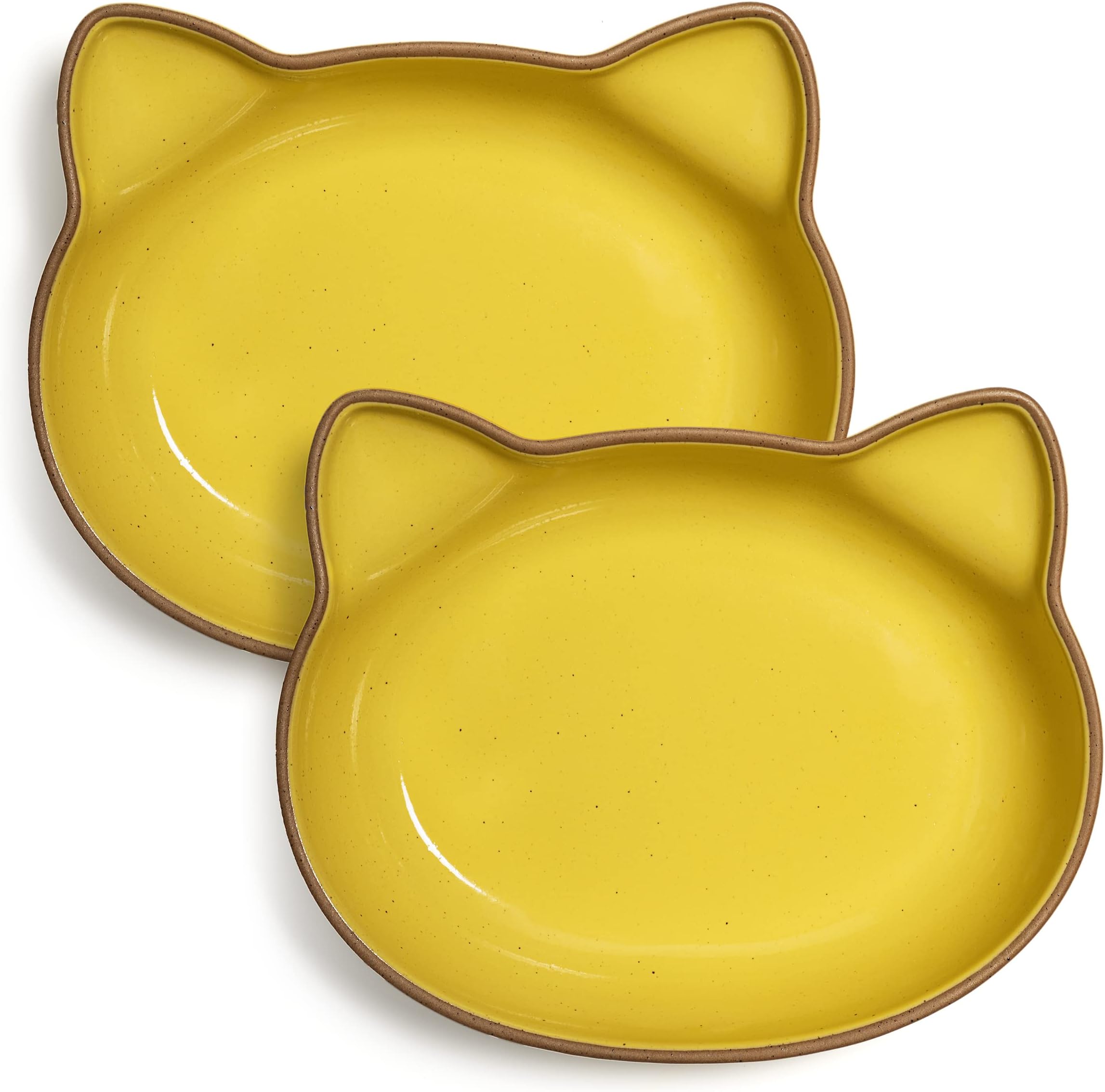 Ceramic Cat Bowls | Himalayan (Large), Set of 2 | Cute Cat Shaped | Food Safe for Cats or People | Snack, Fruit, Ice Cream, Nut, Lunch