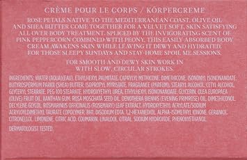 Crabtree & Evelyn Rosewater & Pink Peppercorn Body Cream 250ml