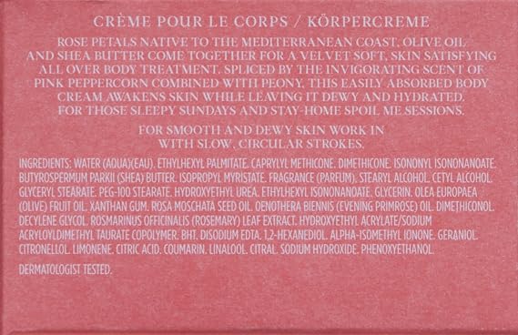 Crabtree & Evelyn Rosewater & Pink Peppercorn Body Cream 250ml