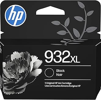 HP 932XL Black High-Yield Ink Cartridge | Works with OfficeJet 6100, 6600, 6700, 7110, 7510, 7610 | CN053AN