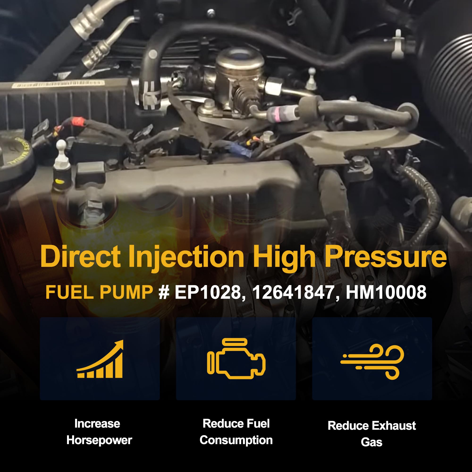 Pompe à Carburant Haute Pression EP1028 - Compatible Chevrolet Equinox, Malibu - Marque OXCANO