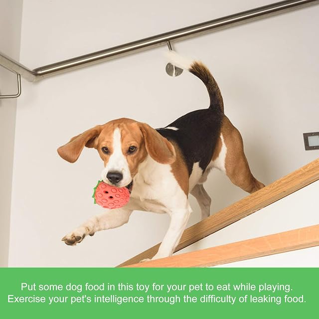 Foto 2 de 8 de 01 Pelota de Juguete de Fresa, alimentador Lento para Perros
