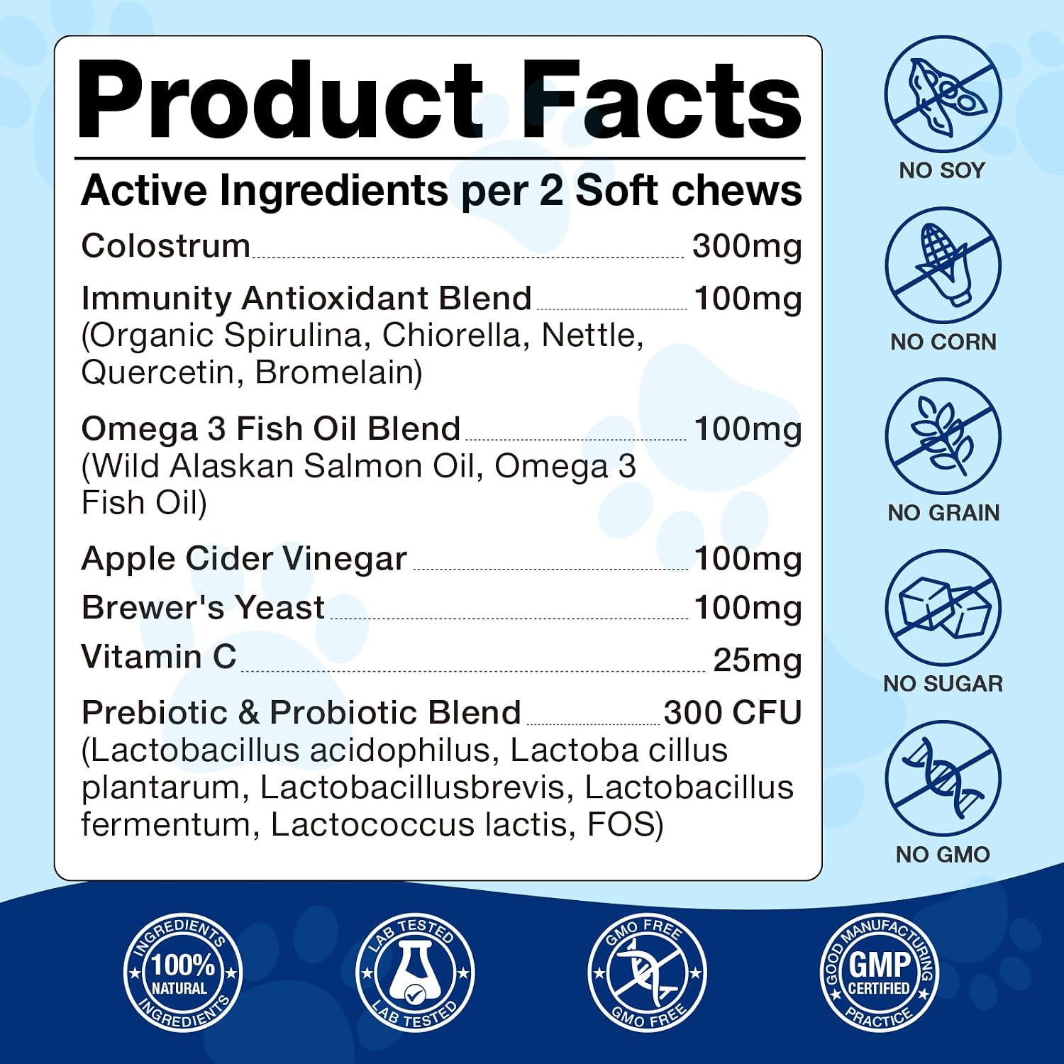 Dog Allergy Chews - Dog Allergy Relief Chews with Omega 3 Fish Oil & Probiotics, Anti Itch Supplement & Immune Support for Seasonal Allergies, Hot Spots, Paw Licking (180 Treats)