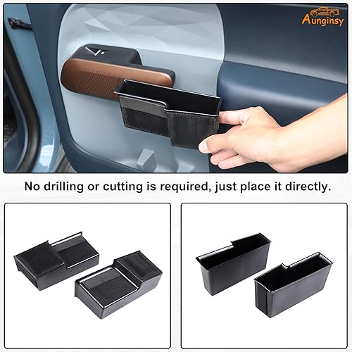 Miniatura 4 de Caja de almacenamiento para puerta trasera de automóvil compatible con Ford Maverick 2022-2024, caja de almacenamiento lateral para puerta trasera