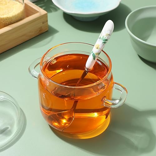 Miniatura 8 de DOITOOL Cacerola con tapa de 118fl oz olla de cocina resistente con tapa juego de utensilios de cocina transparentes para leche pasta fideos y sopa