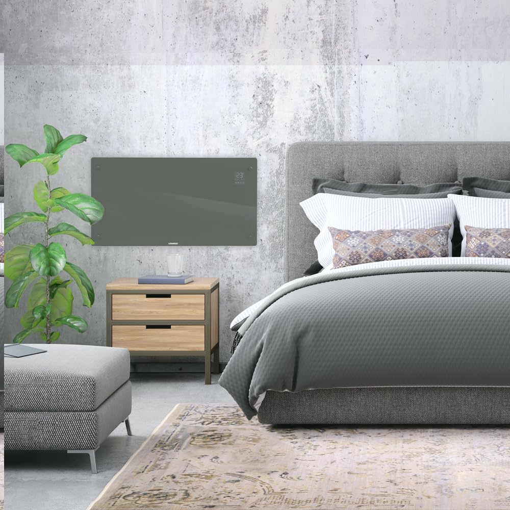 VONROC CH516AC Convector Heater wall-mounted in a bedroom